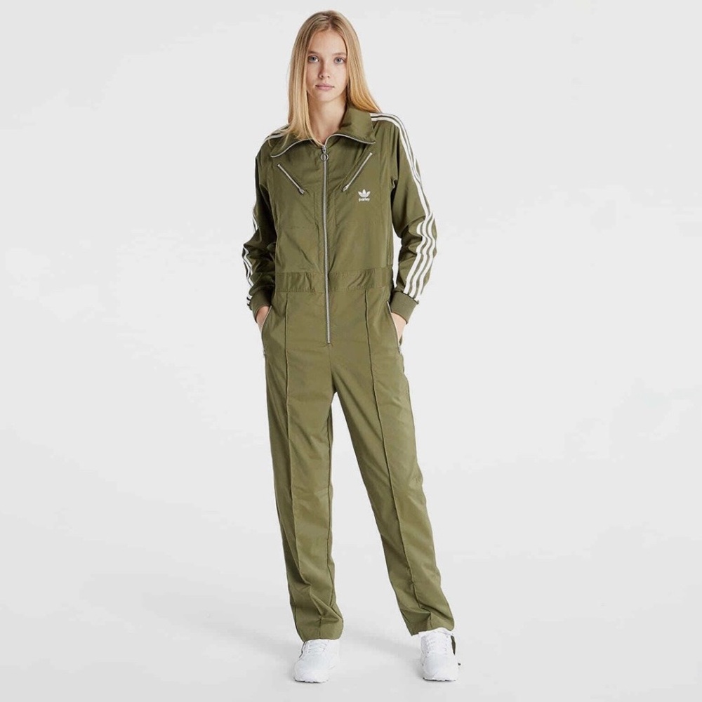 *NWT* Adidas x Parley Womens Jumpsuit BOILERSUIT - Olive Green - Size Small